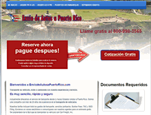 Tablet Screenshot of enviodeautosapuertorico.com